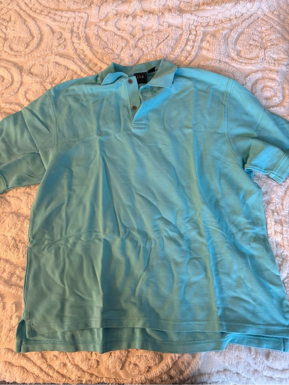 Jos. A. Bank Men's Aqua Blue Polo Shirt